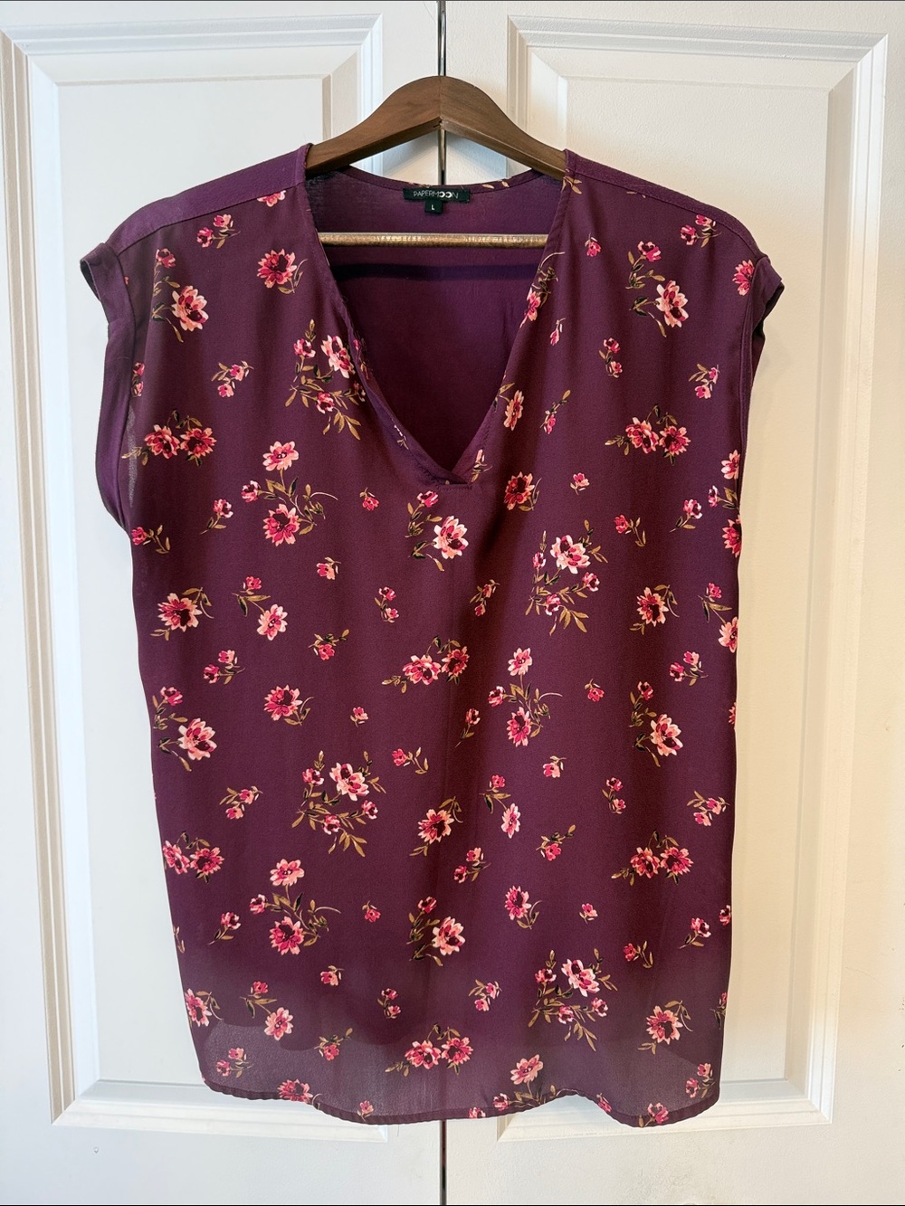 Papermoon Plum Floral V-Neck Camisole